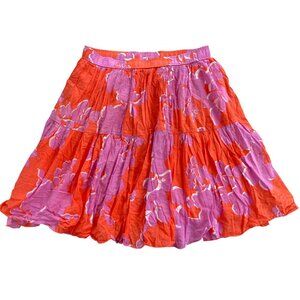 Old Navy y2k Cotton Floral Tiered Skirt - Size M